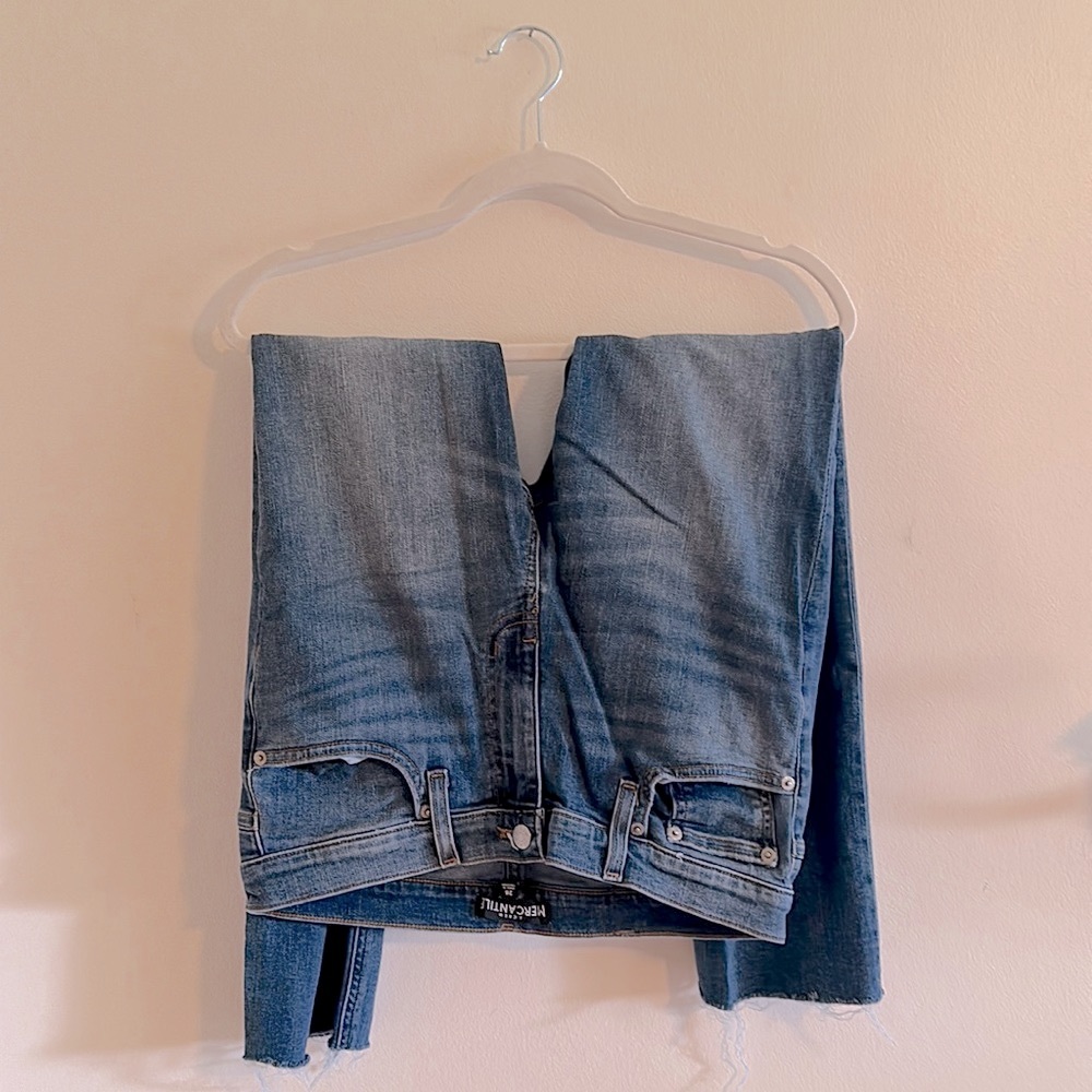 J Crew  High-Waisted  Mercantile  Jeans